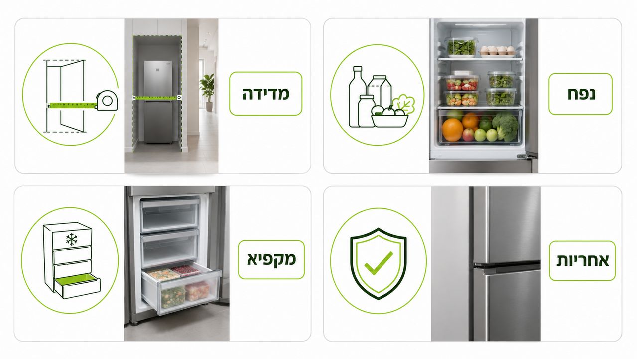 בדיקות לפני רכישת מקרר מומלץ למטבח