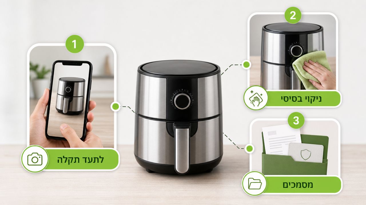 מה לעשות לפני שמוסרים מכשיר חשמלי לתיקון
