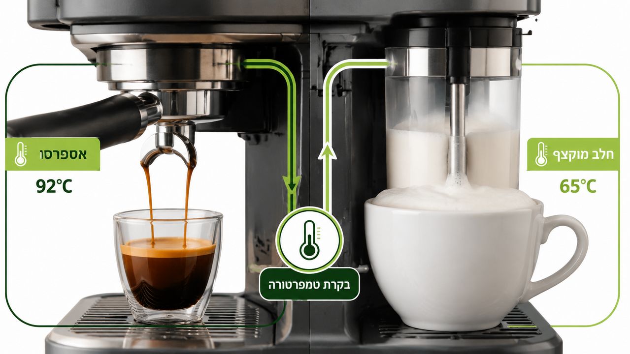 מכונת קפה עם מטחנה מובנית