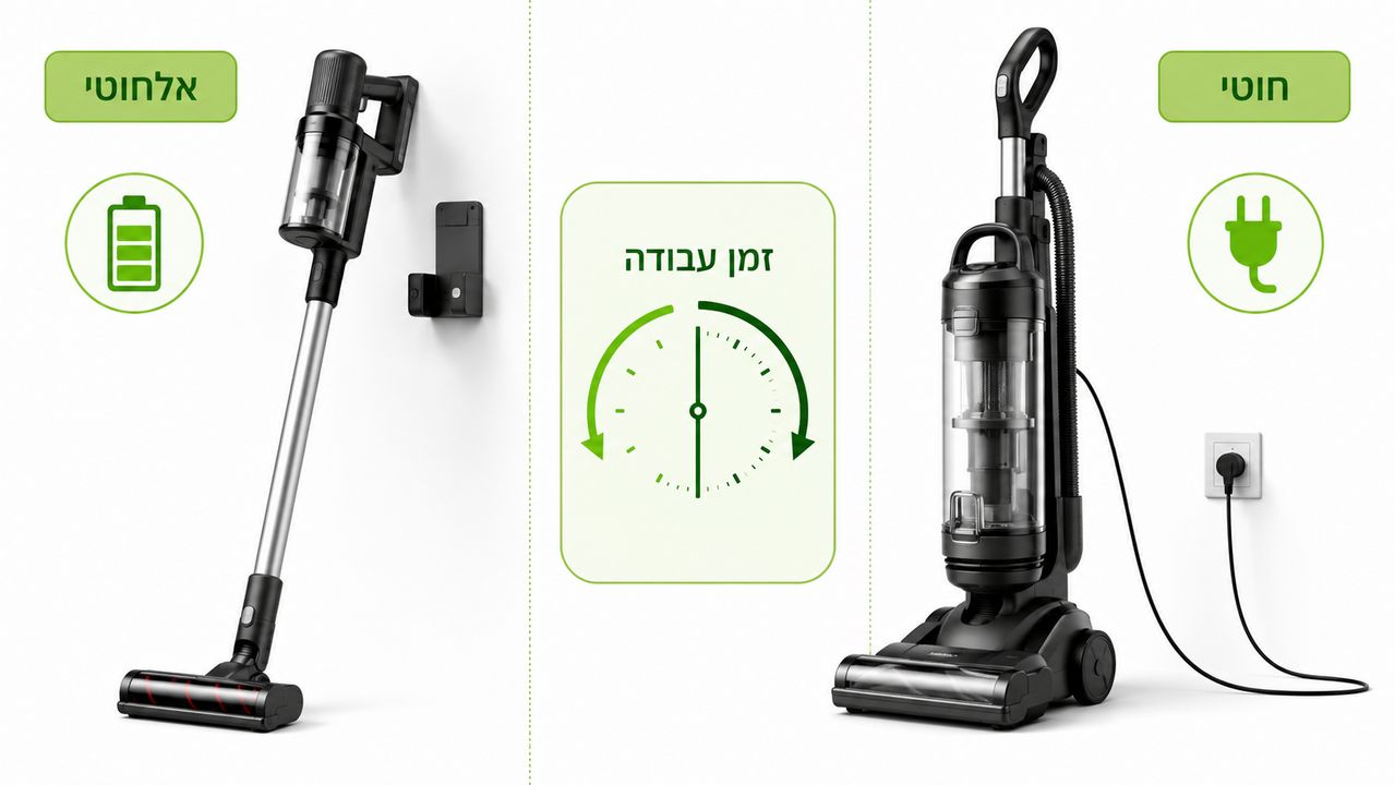 שואב אבק שוטף לעומת דלי וסמרטוט