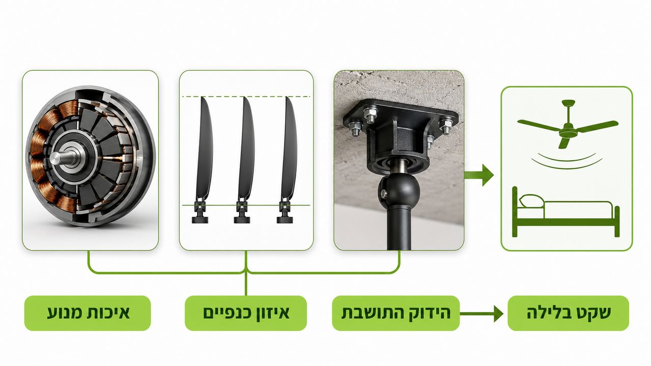 איך לבחור מאוורר תקרה: המדריך המלא לבית