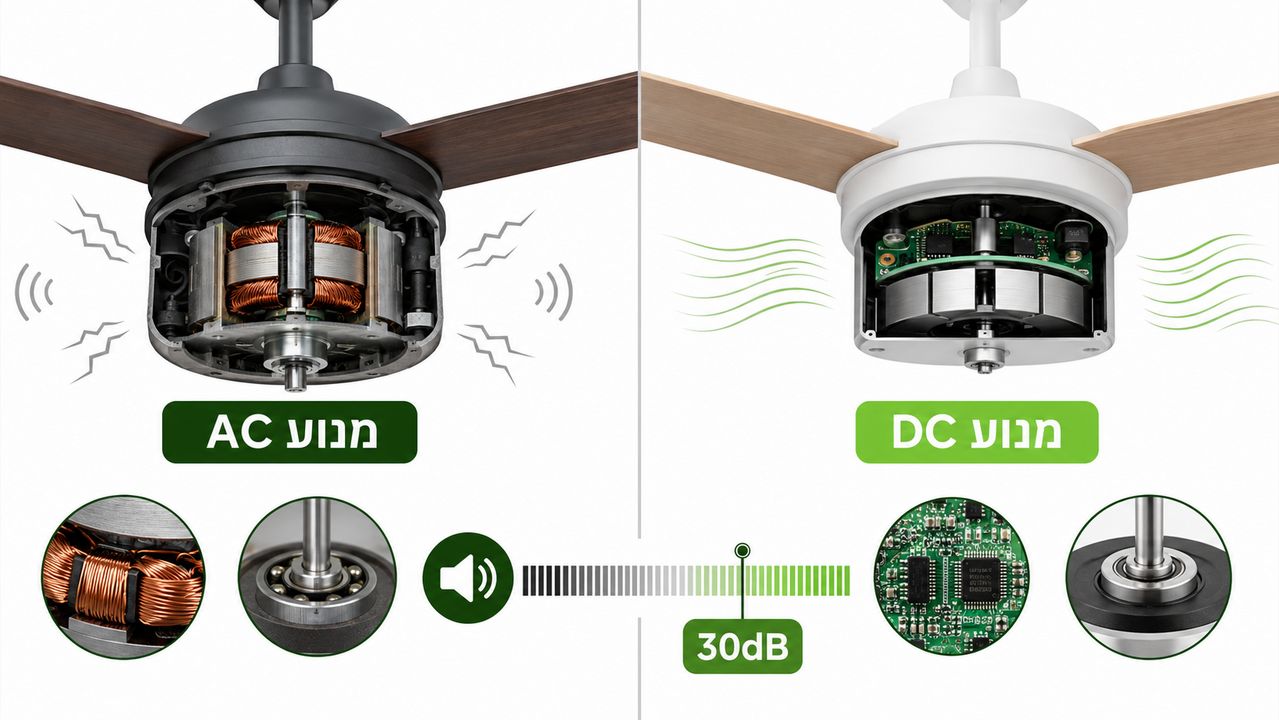 איך לבחור מאוורר תקרה לחדר שינה מושלם ושקט