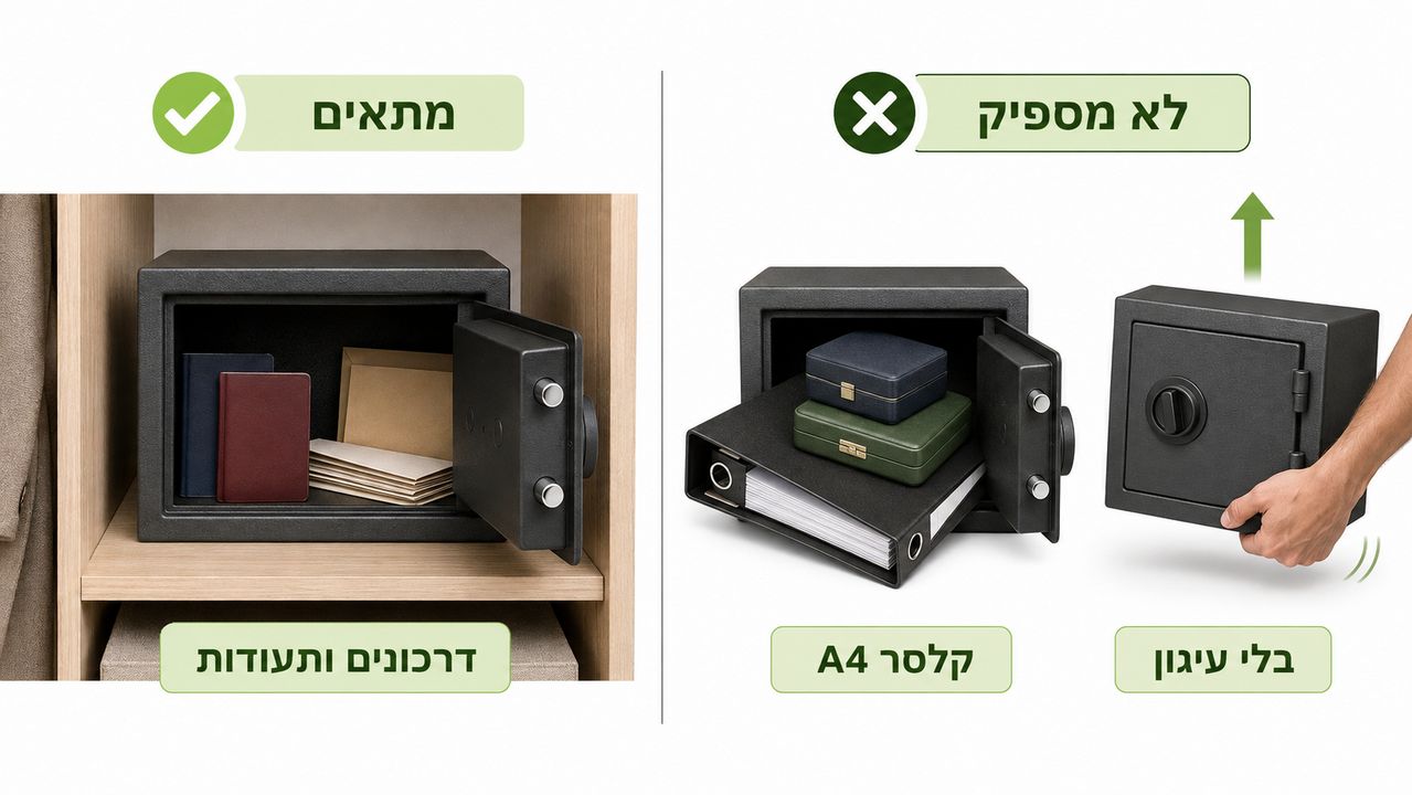 כספת ביתית מומלצת: מדריך לבחירה וקנייה נכונה