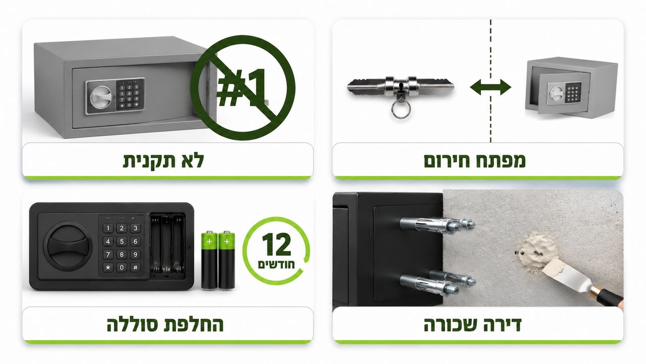 שאלות נפוצות בנושא תקן כספת לנשק