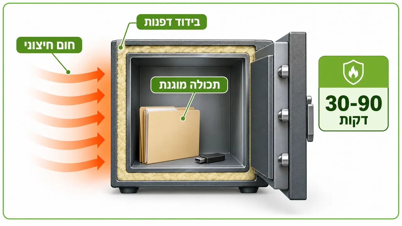 כספת Yale חסינת אש לשמירת מסמכים