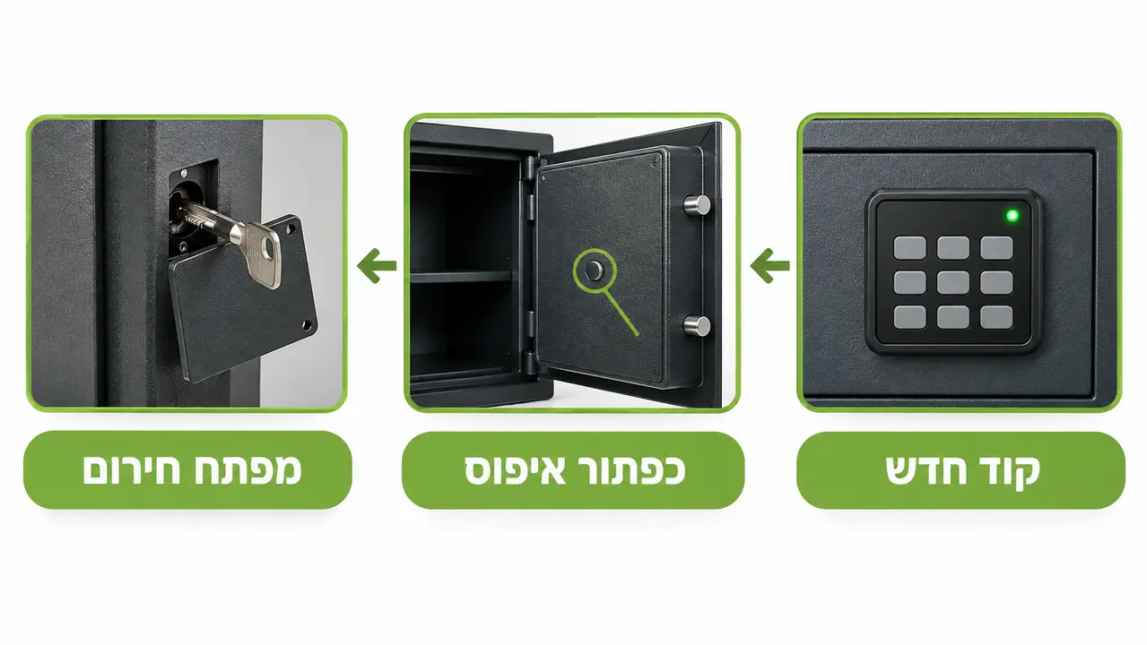 איך לבצע פתיחת כספת כשהיא לא נפתחת