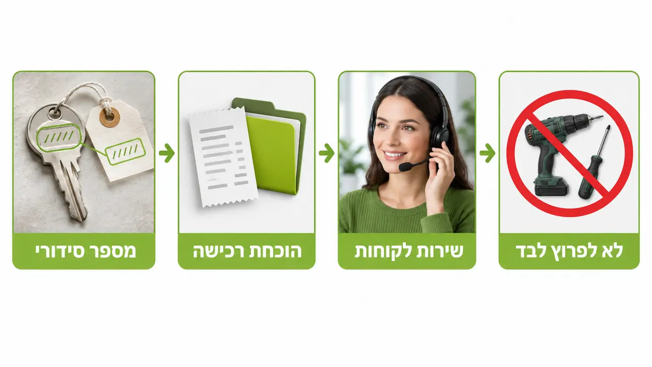 מפתח חירום של כספת דיגיטלית