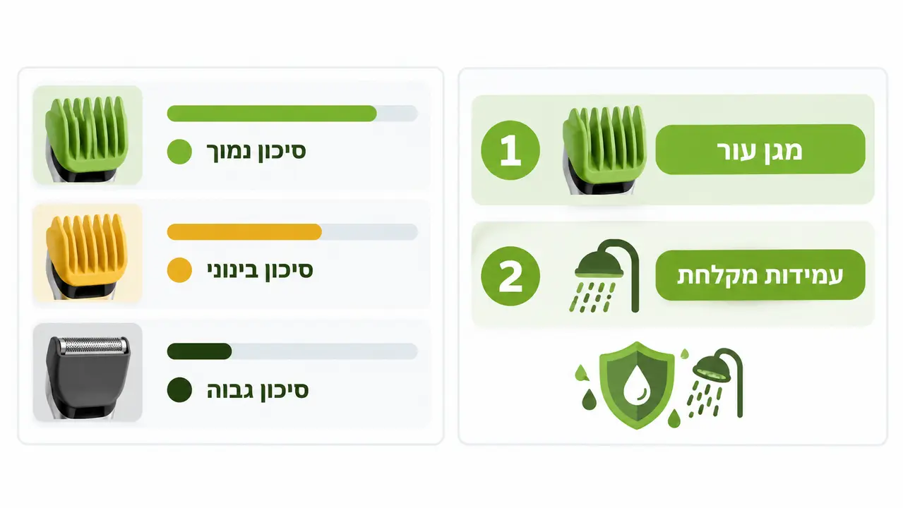 מדד חשיבות מאפיינים ורמות סיכון לגירוי בגילוש גוף