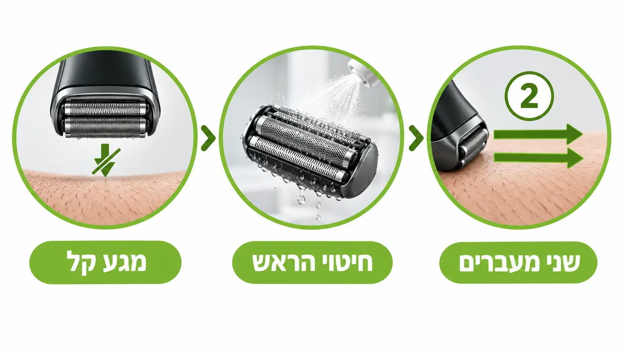 פצעונים וגירויים אחרי גילוח ודרכי פתרון